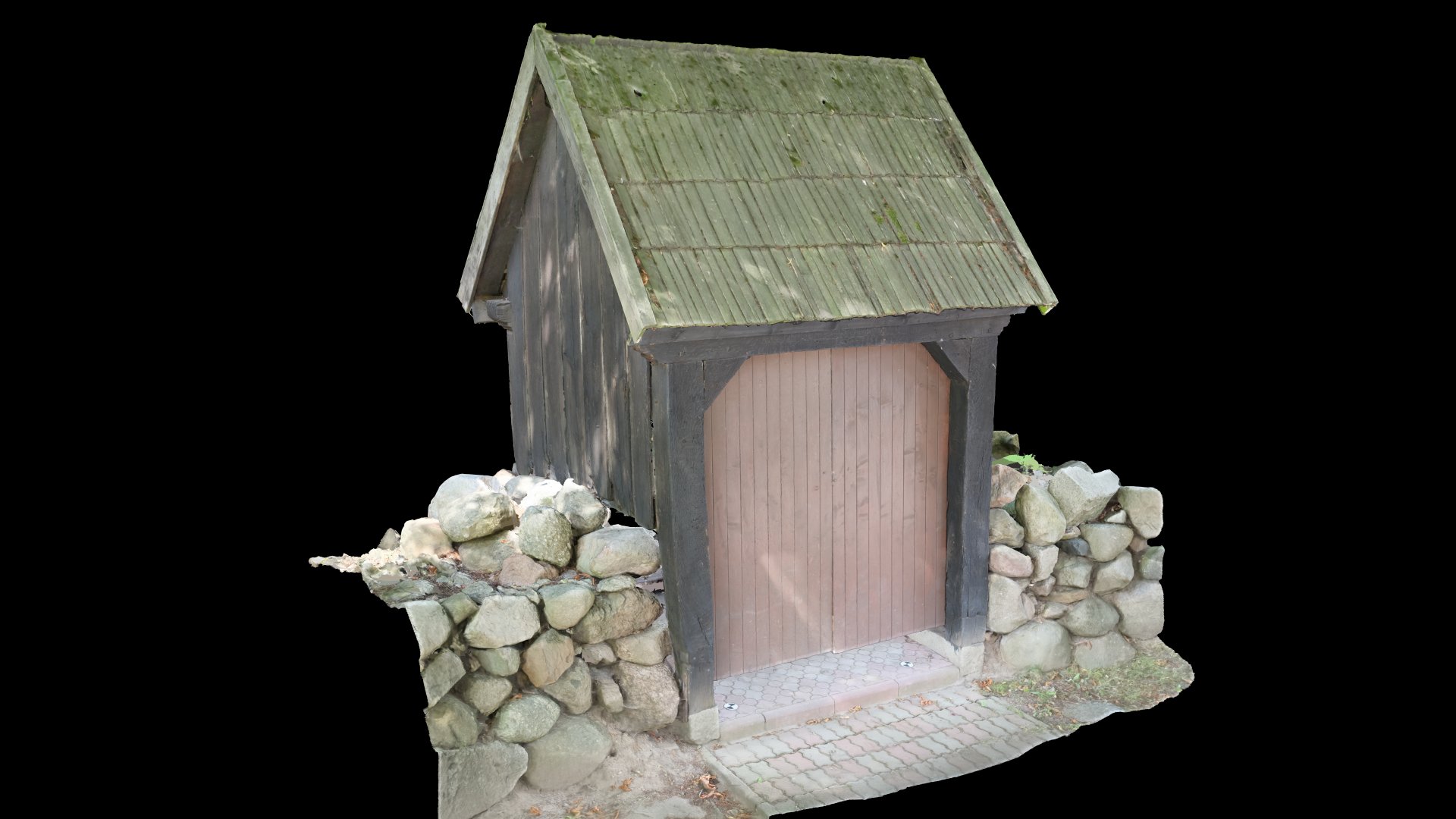 Ilustracja 33. Bramka Bielkowska – Render modelu cyfrowego – widok od strony drogi.